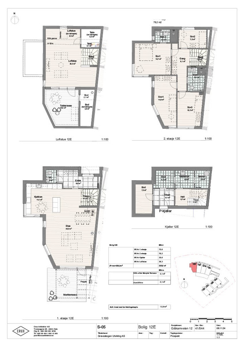 Plantegning 12E Galleribilde