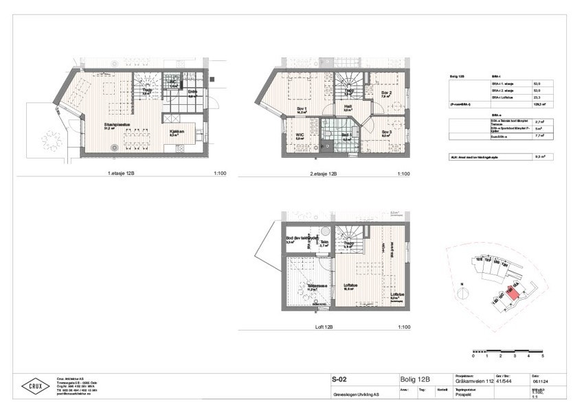 Plantegning 12B Galleribilde