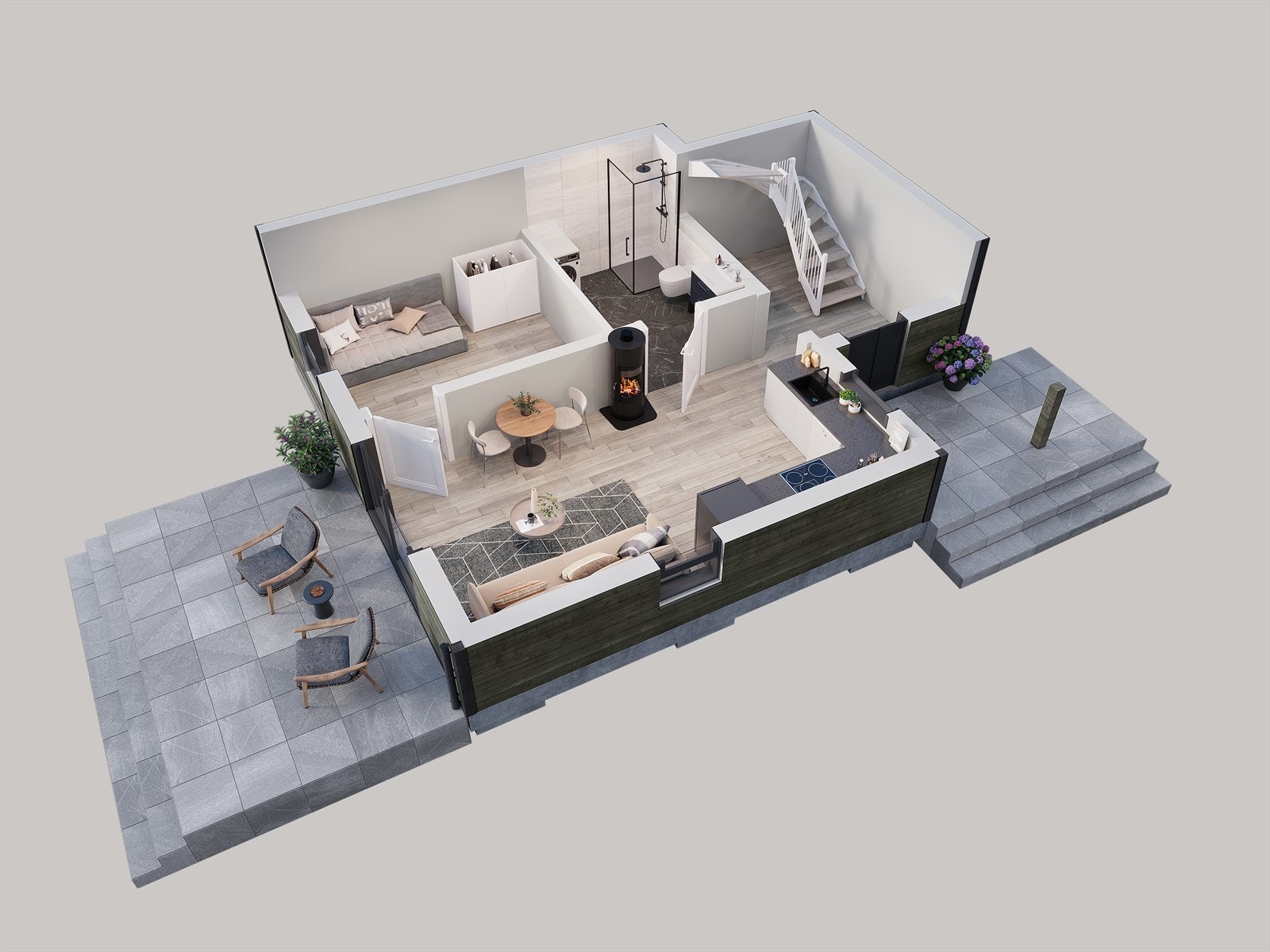 Plan 1 med alternativ planløsning Galleribilde