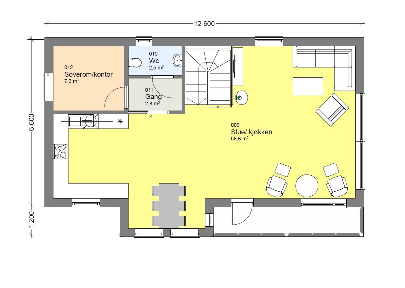 Plan 2. etg Galleribilde