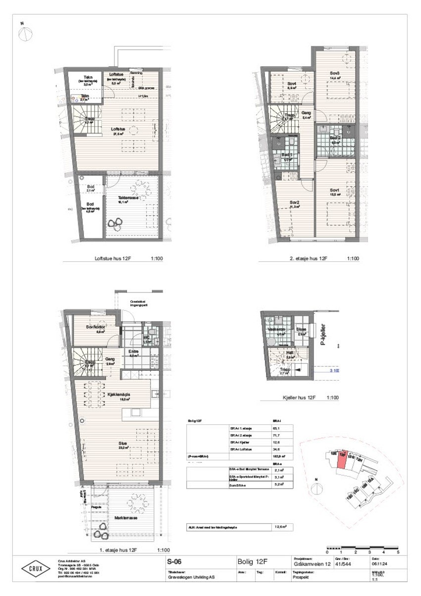 Plantegning 12 F Galleribilde