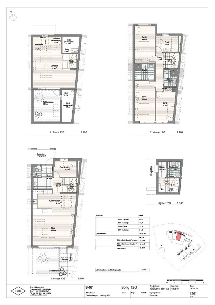 Plantegning 12 G Galleribilde