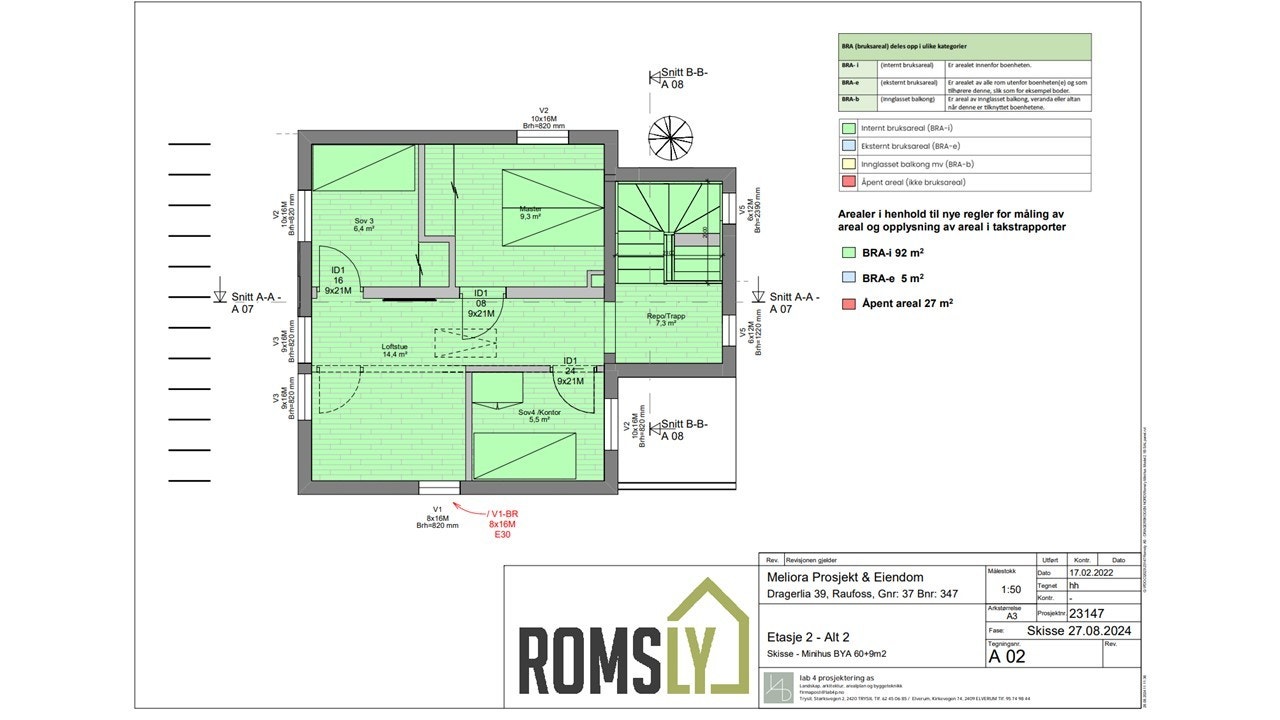 Dragerlia 39 plan 2. ikke målbar Galleribilde
