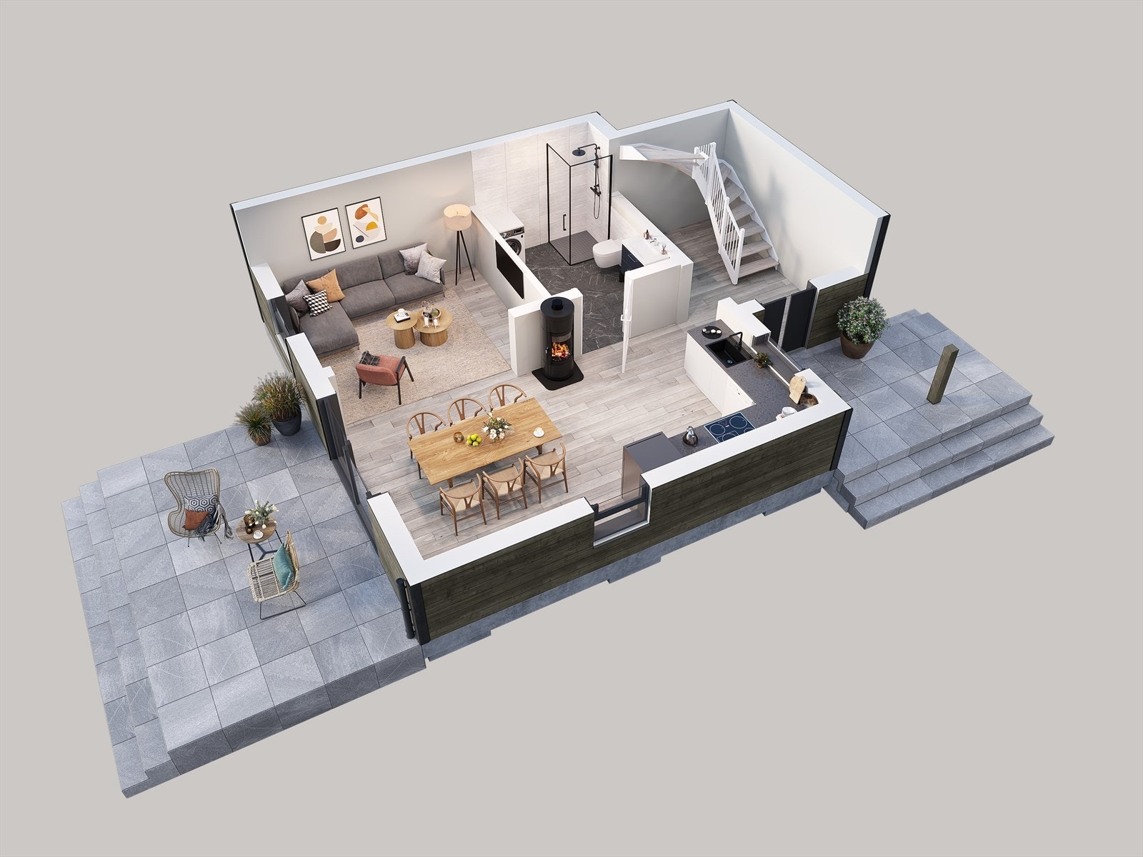 Plan 1 med standard planløsning Galleribilde