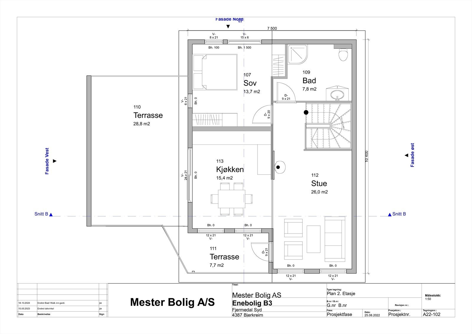 Plantegning 2. etasje Galleribilde