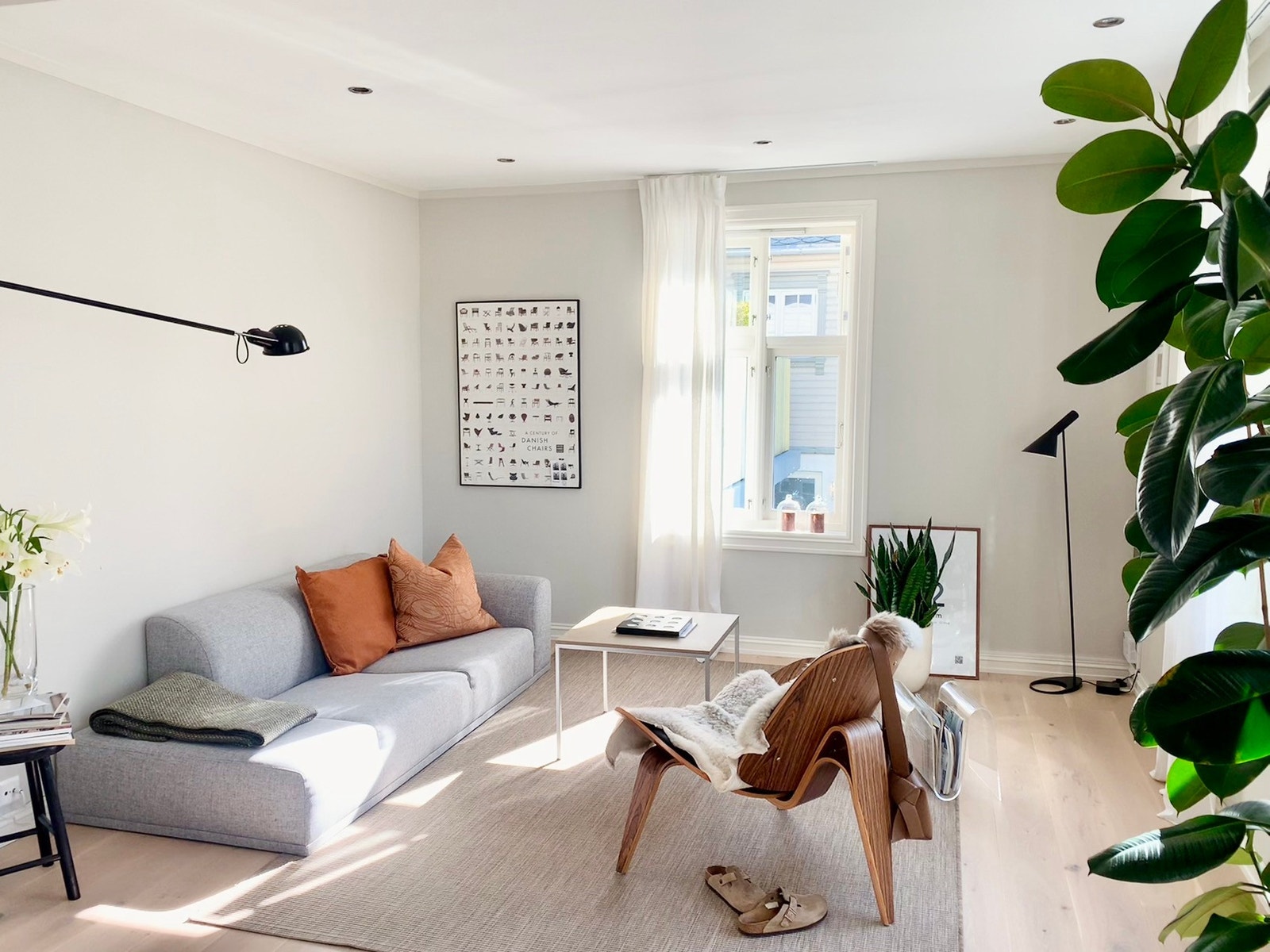 Lys og hyggelig stue Galleribilde