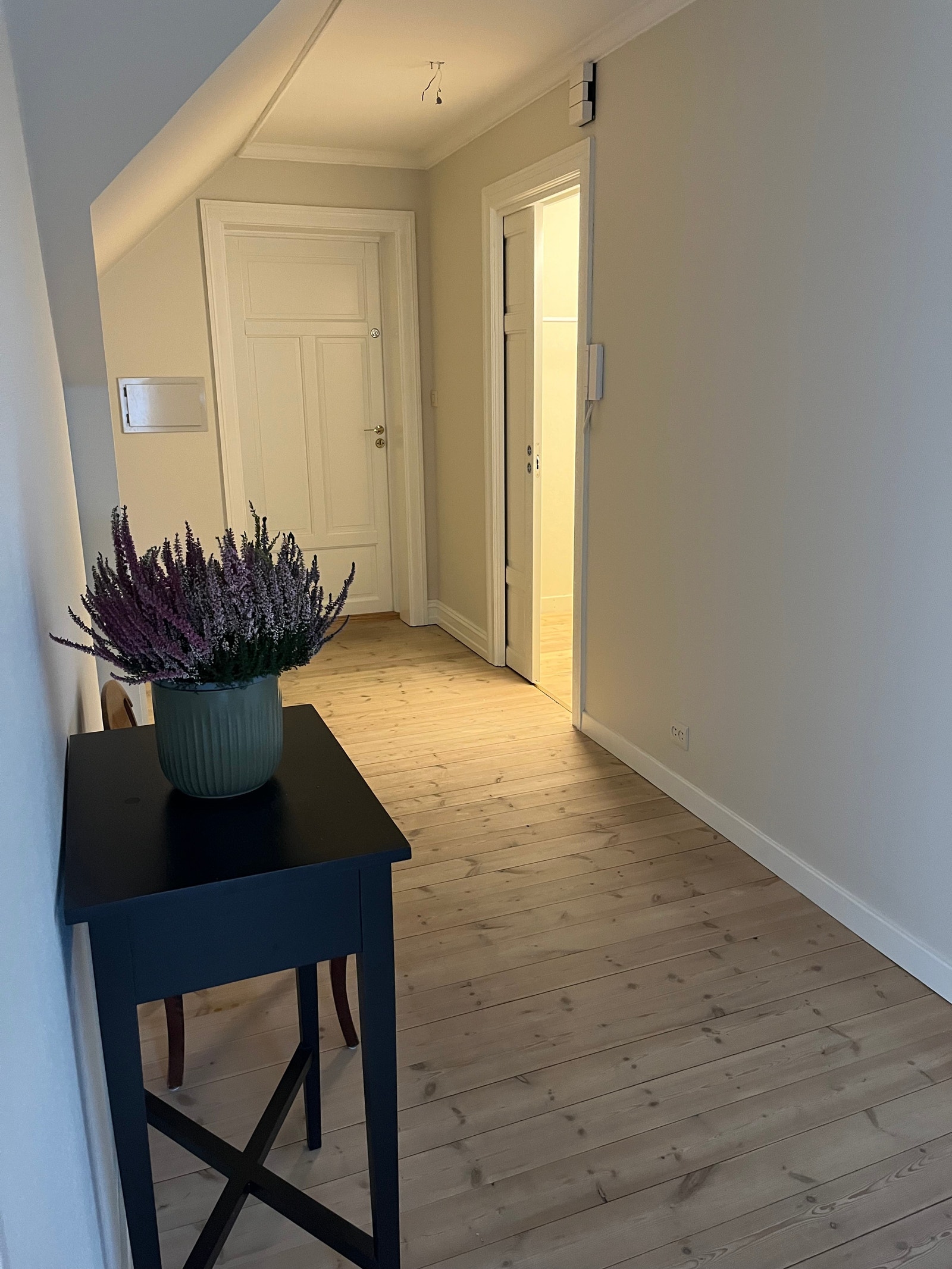 Garderoberom fra gang Galleribilde