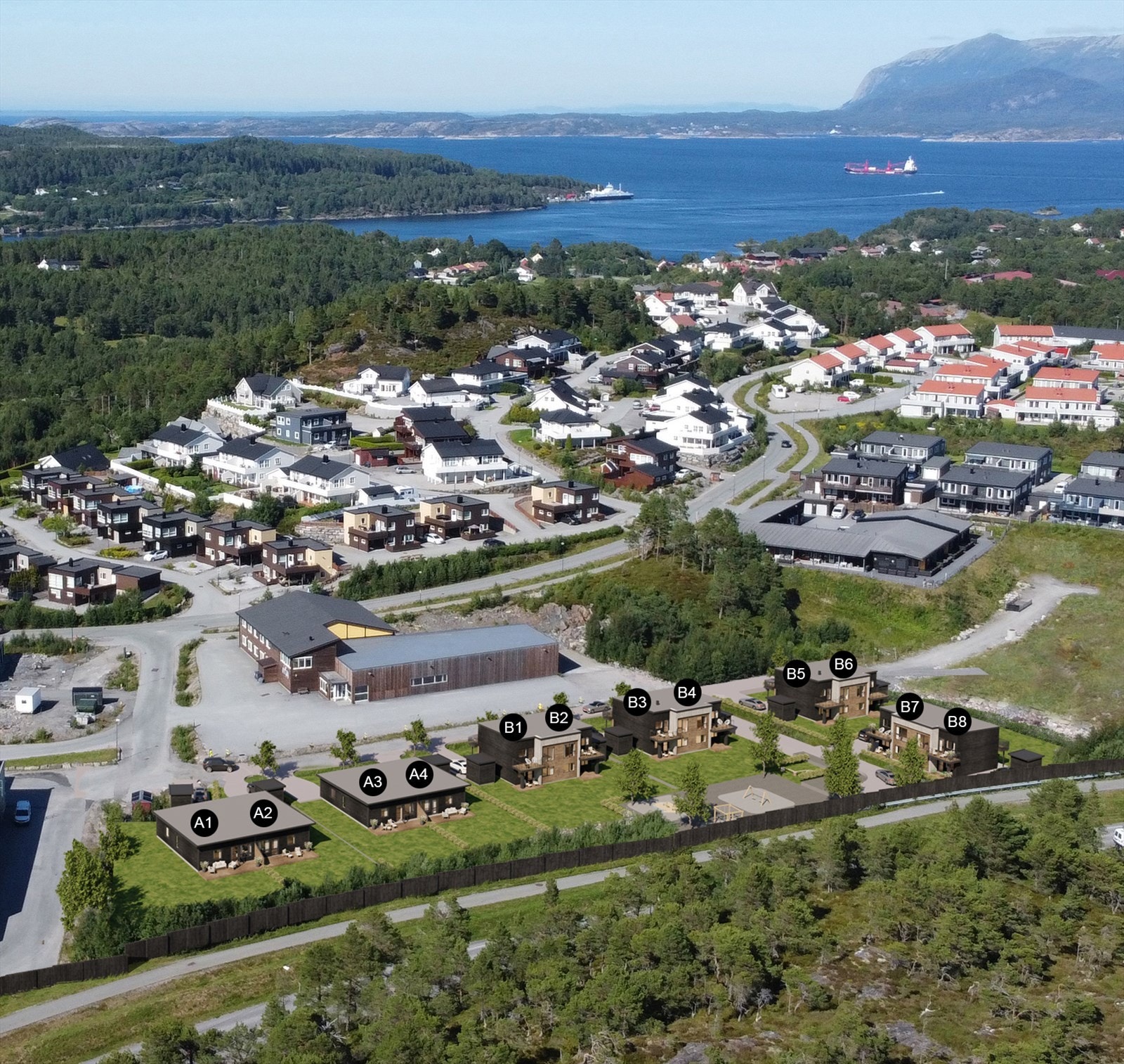 Senterveien oversikt Galleribilde