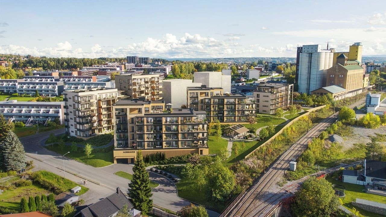 Kornhaven er det nye, solide boligprosjektet på Hamar vest. Prosjektet leveres av Backe Prosjekt AS som er en solid og lokal aktør som allerede har bygd mye på Martodden. De ser nå videre til Hamar vest og Kornhaven. Illustrasjon - avvik kan forekomme. Galleribilde