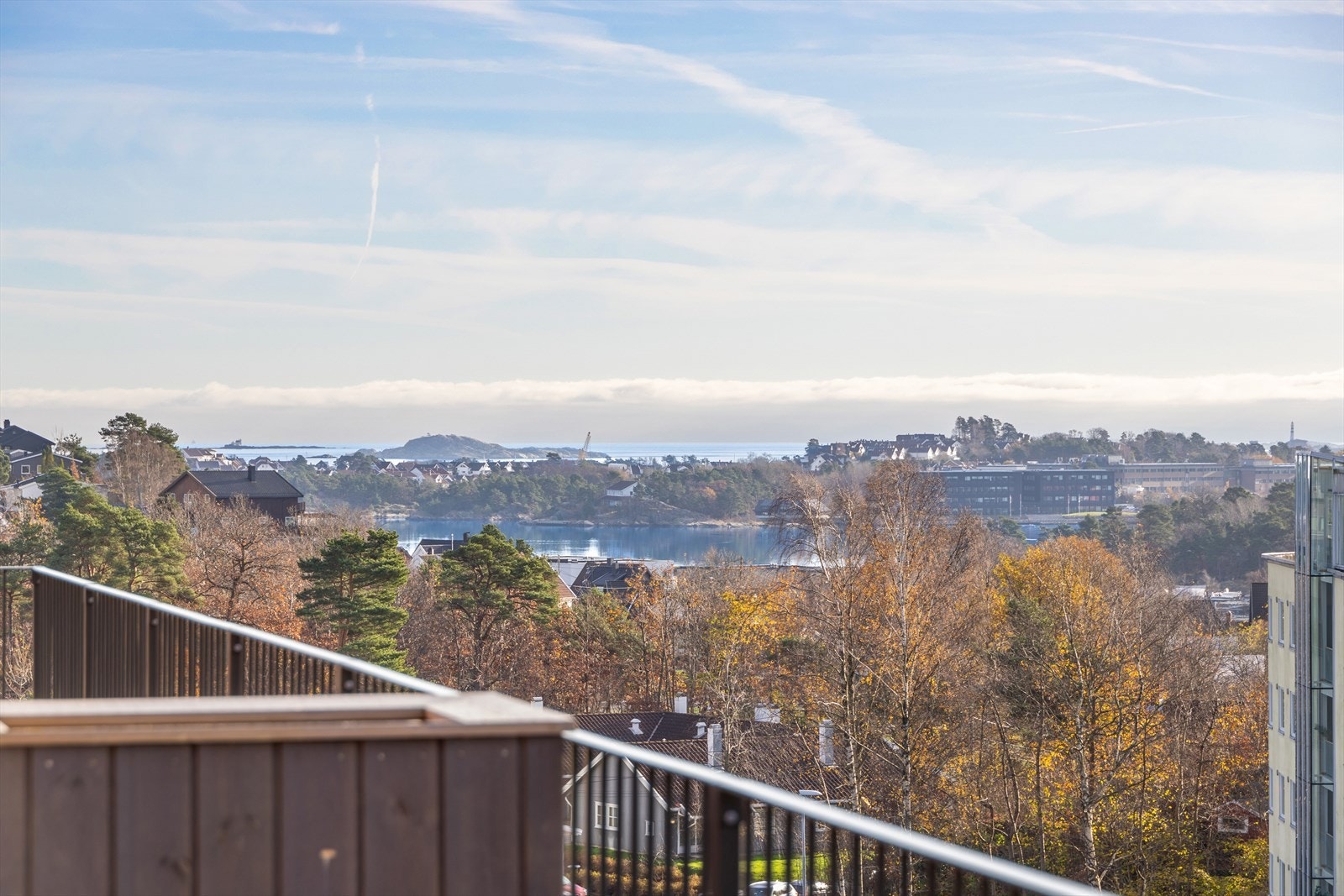 Utsikt fra takterrasse Galleribilde