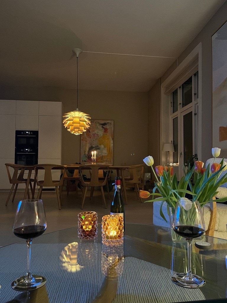 Leiligheten gir lun stemning på høst- og vinterstid Galleribilde