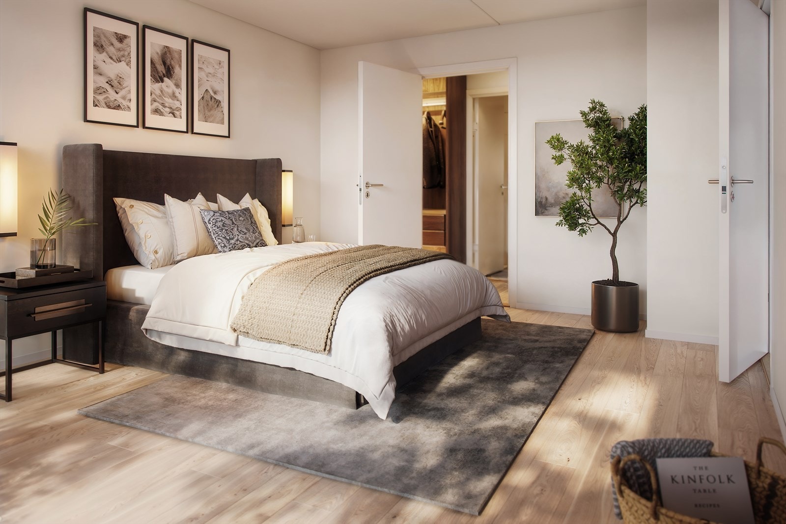 Hovedsoveorm med walk-in garderobe og eget bad. Galleribilde