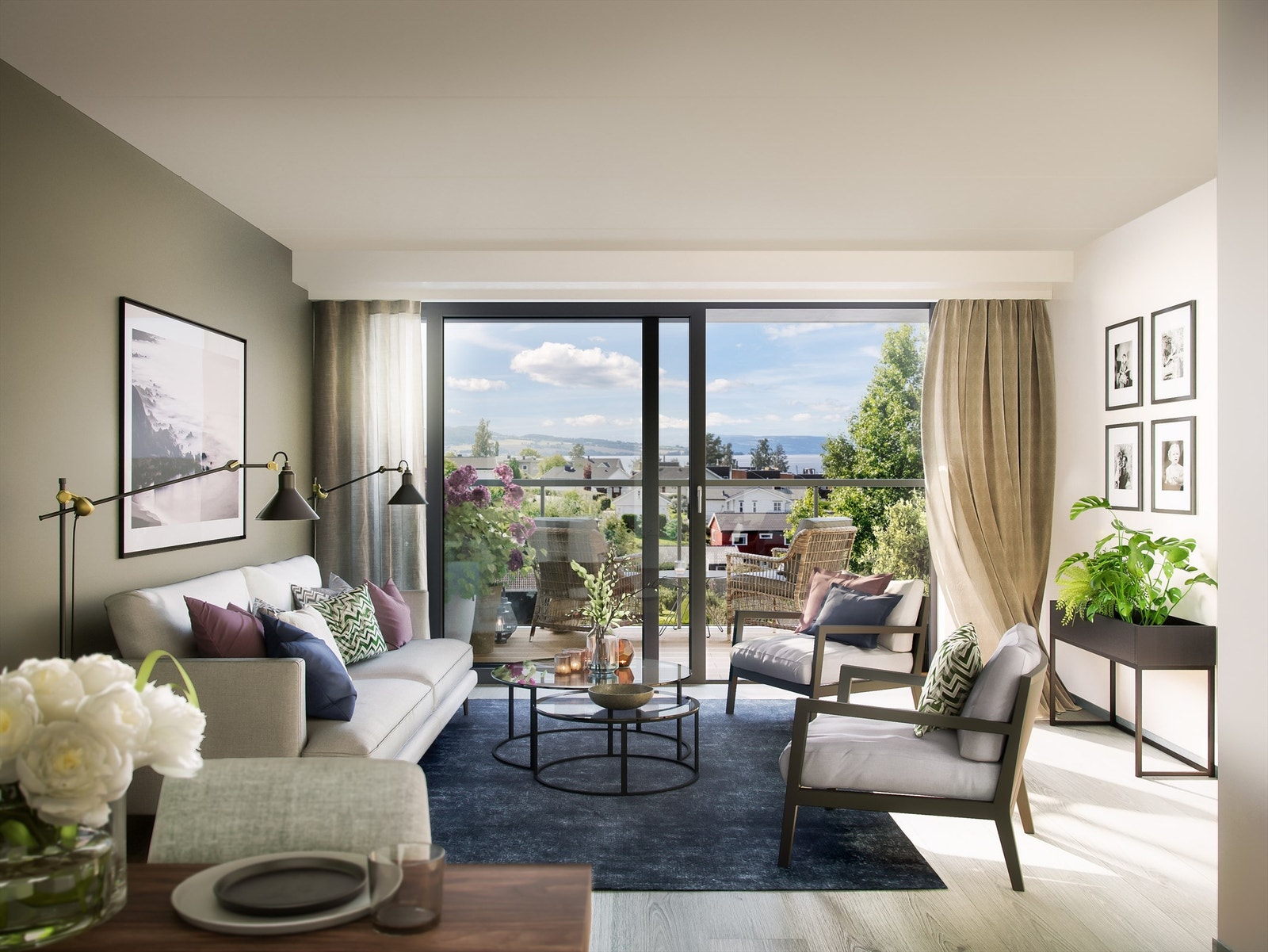 Det er totalt fire leilighetstyper med gode funksjoner - og noe for alle! Illustrasjon - avvik vil forekomme. Galleribilde