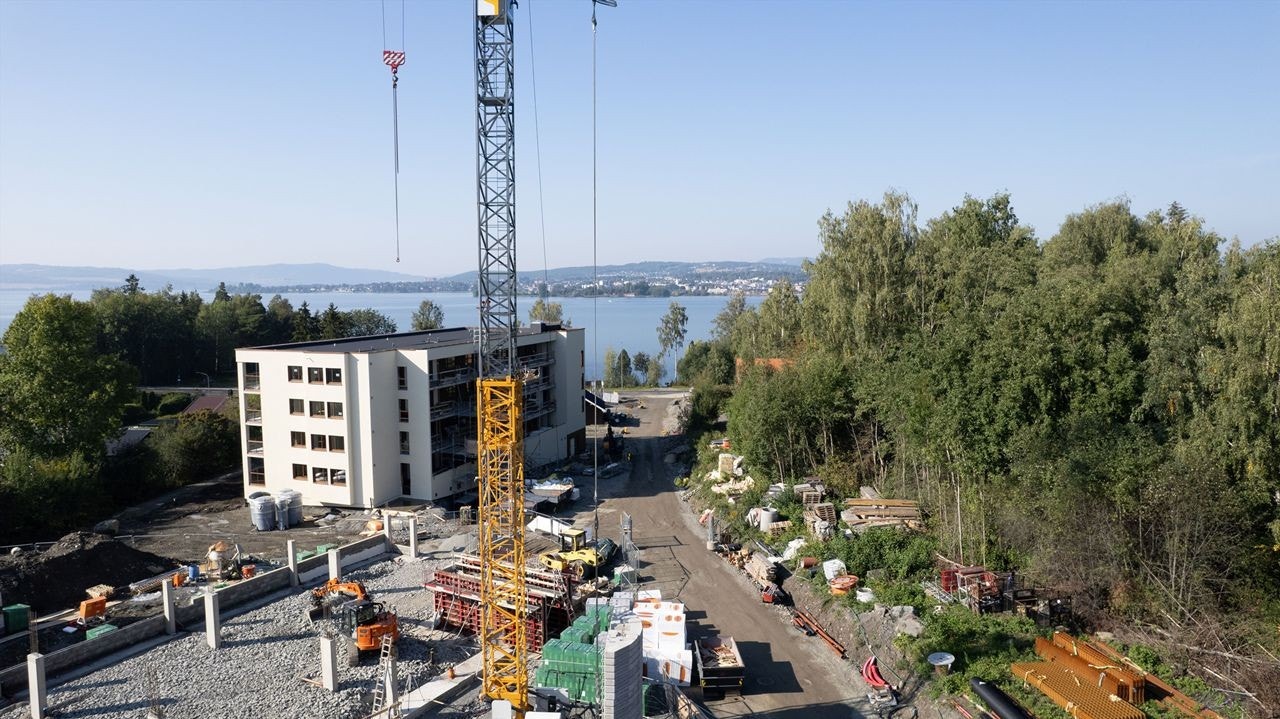 Bygg 1 ble utsolgt i 2023, mens vi her ser fotavtrykket til trinn 2. Galleribilde