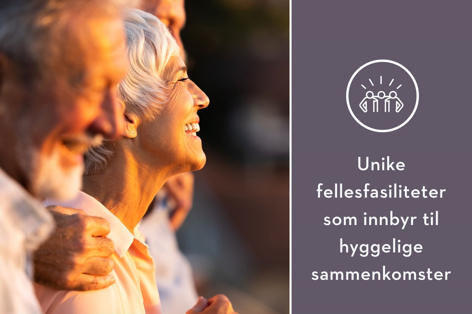 Sammen i hverdagen med HEIME. Legges til rette for gode møter beboerne mellom, men du bestemmer selv hvor sosial du vil være. Galleribilde