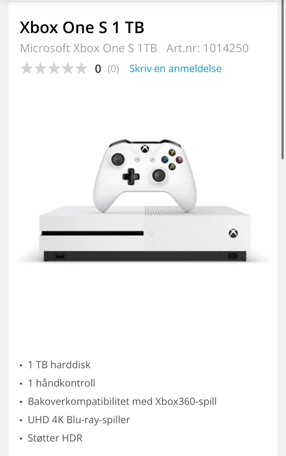 Xbox store One S 1tb