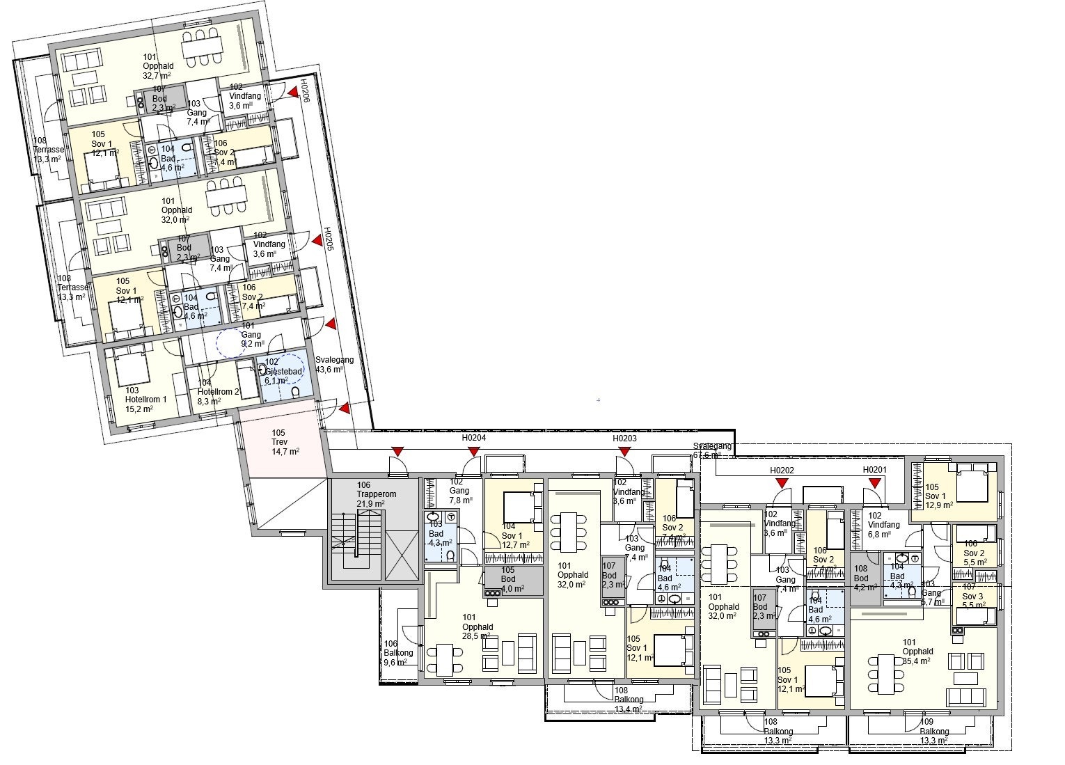Plan 2. etasje Galleribilde