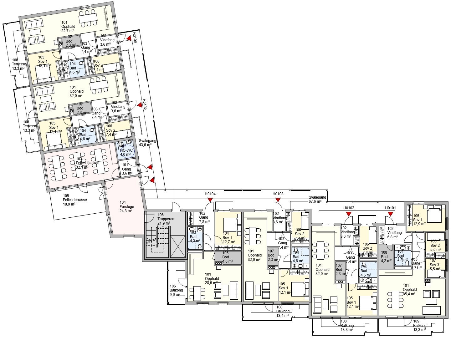 Plan 1. etasje Galleribilde