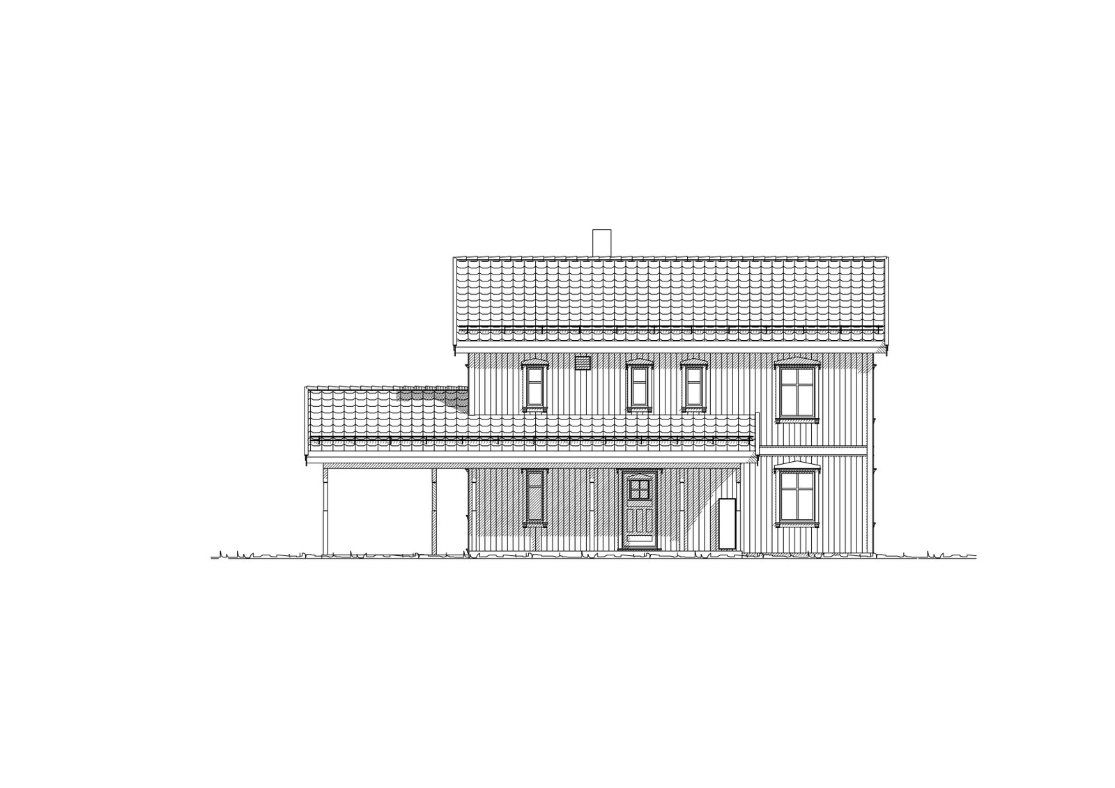 Fasade 1 inngang Galleribilde