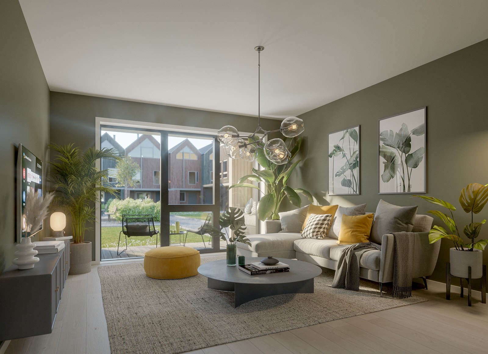 Illustrasjon av interiør. Avvik vil forekomme. Galleribilde