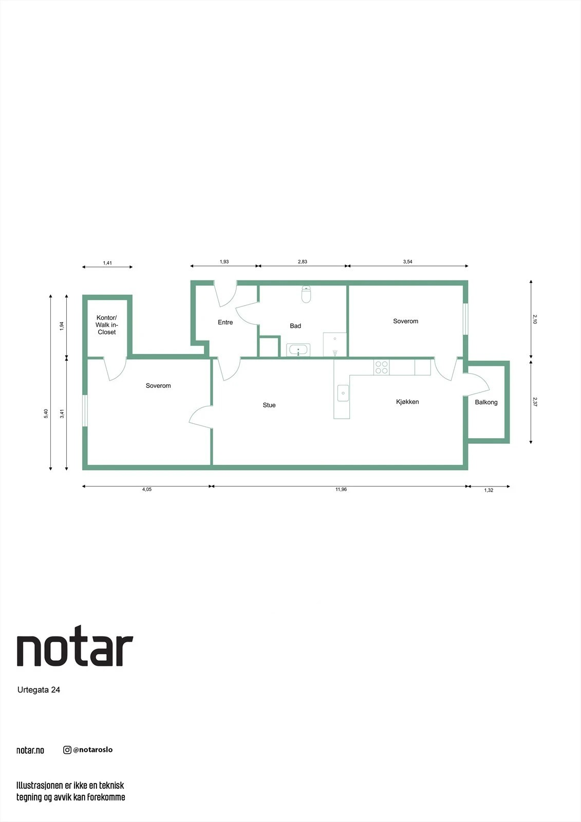 Plantegning Galleribilde