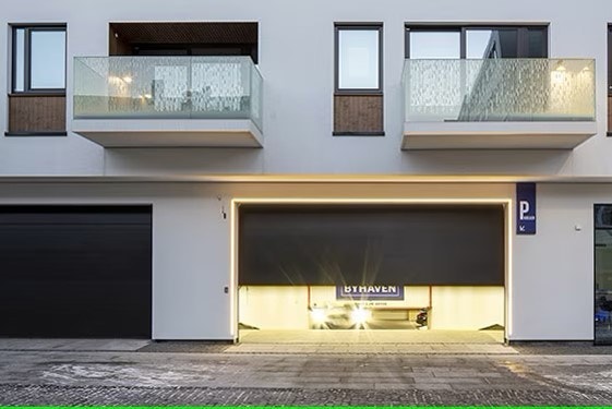 Nedkjøring fra gateplan - tilgang til "ring porten opp" Galleribilde