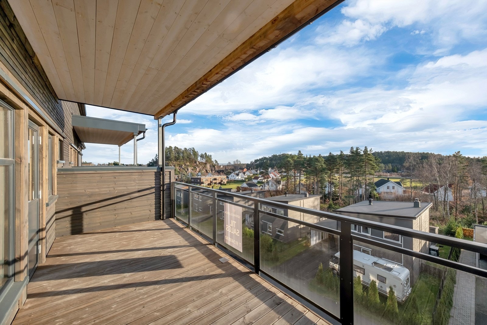 Utsikt fra balkongen Galleribilde