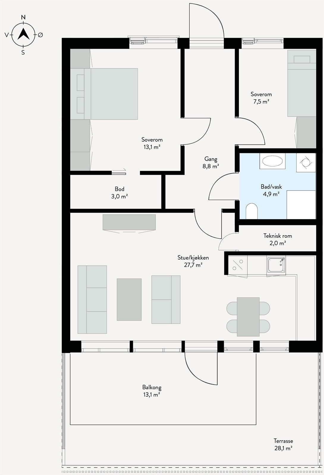 Plantegning Galleribilde