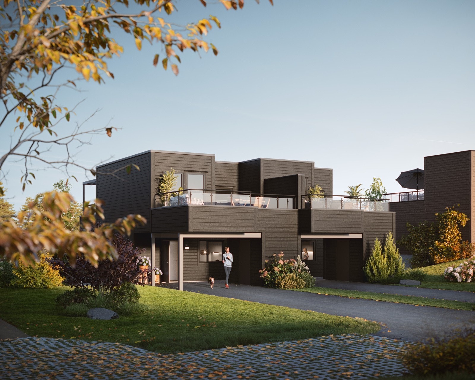 Carportløsning hus 10-13 Galleribilde