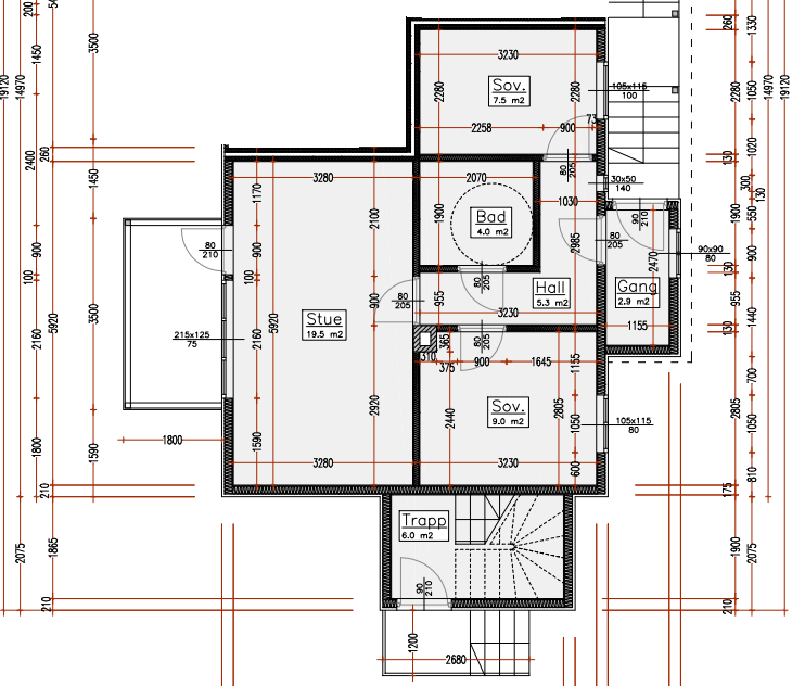 Plantegning leilighet 2. Galleribilde