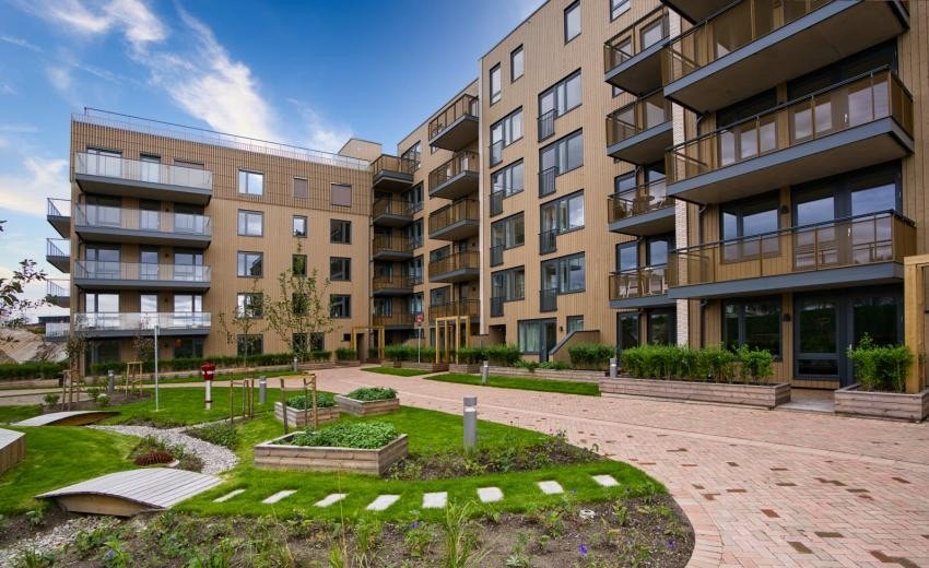 Fellesområdene er grønne og frodige. Galleribilde