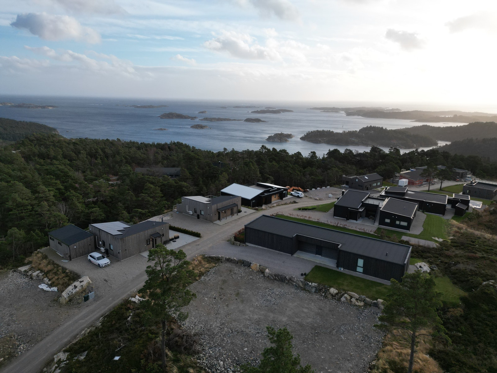 Dronebilde hytteområdet Galleribilde