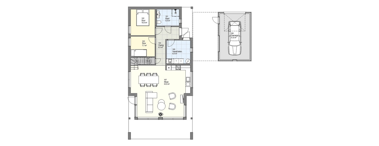 1.etg Njardarheim 6 Galleribilde