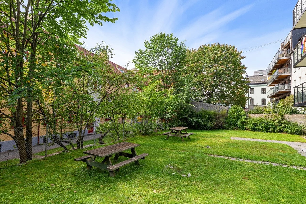 Felles bakgård Galleribilde