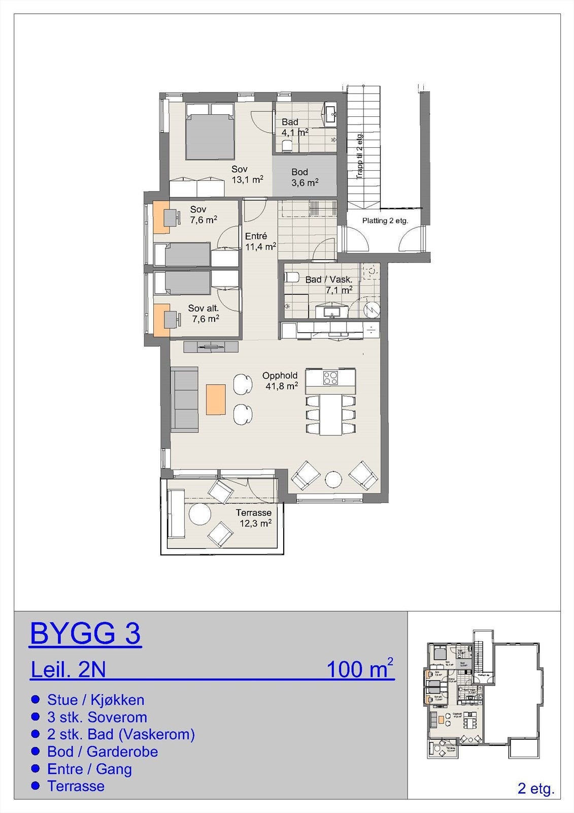 Bygg 3 - Leil 2N Galleribilde