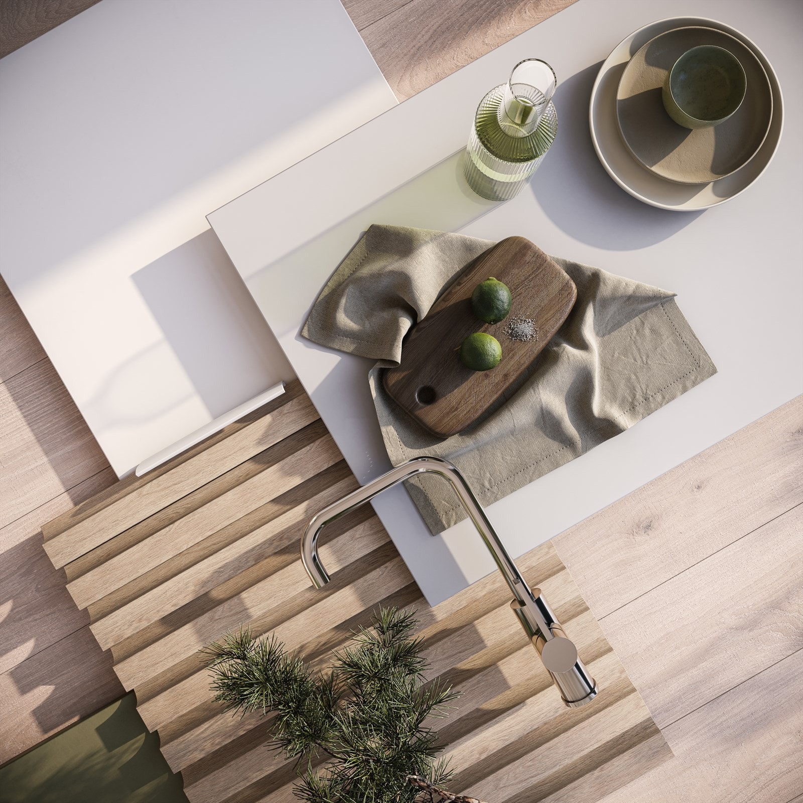 Interiørkonsept «Zen». Standard for toppleilighetene. Galleribilde