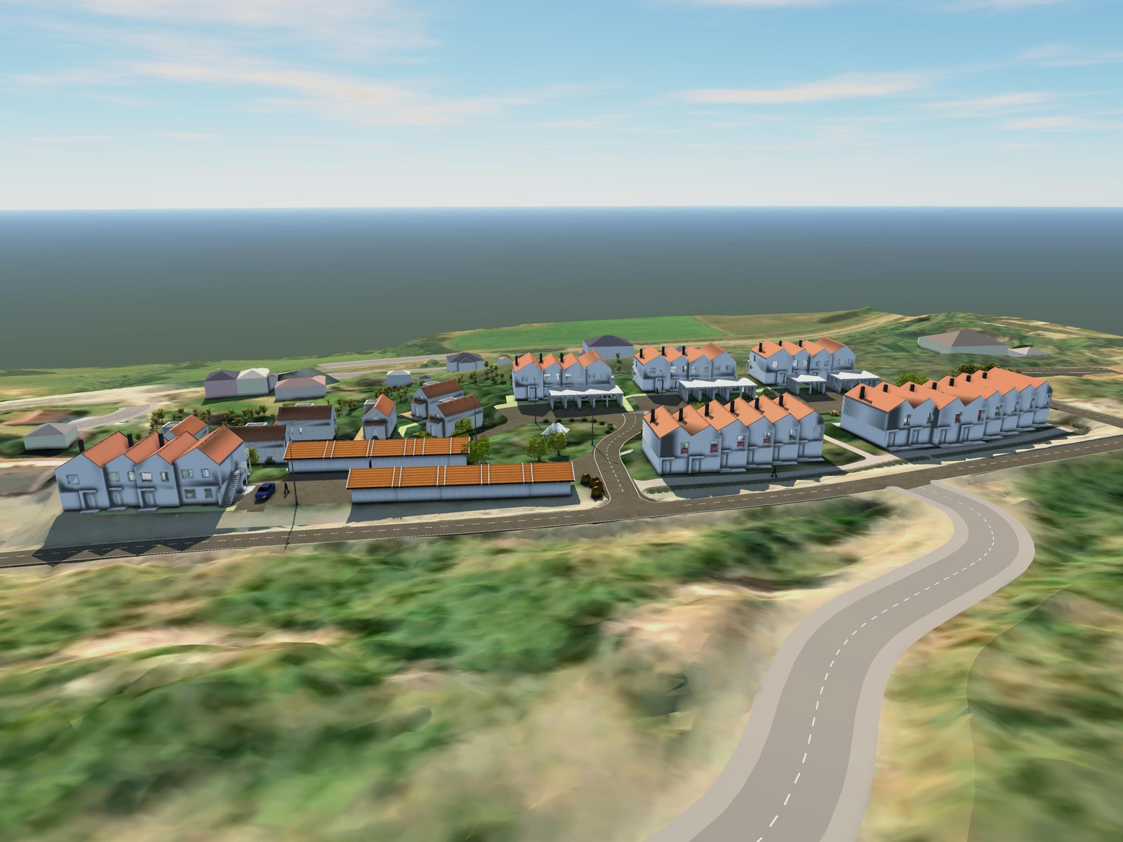 Illustrasjon bebyggelse Brustadsletta - kan fravike Galleribilde