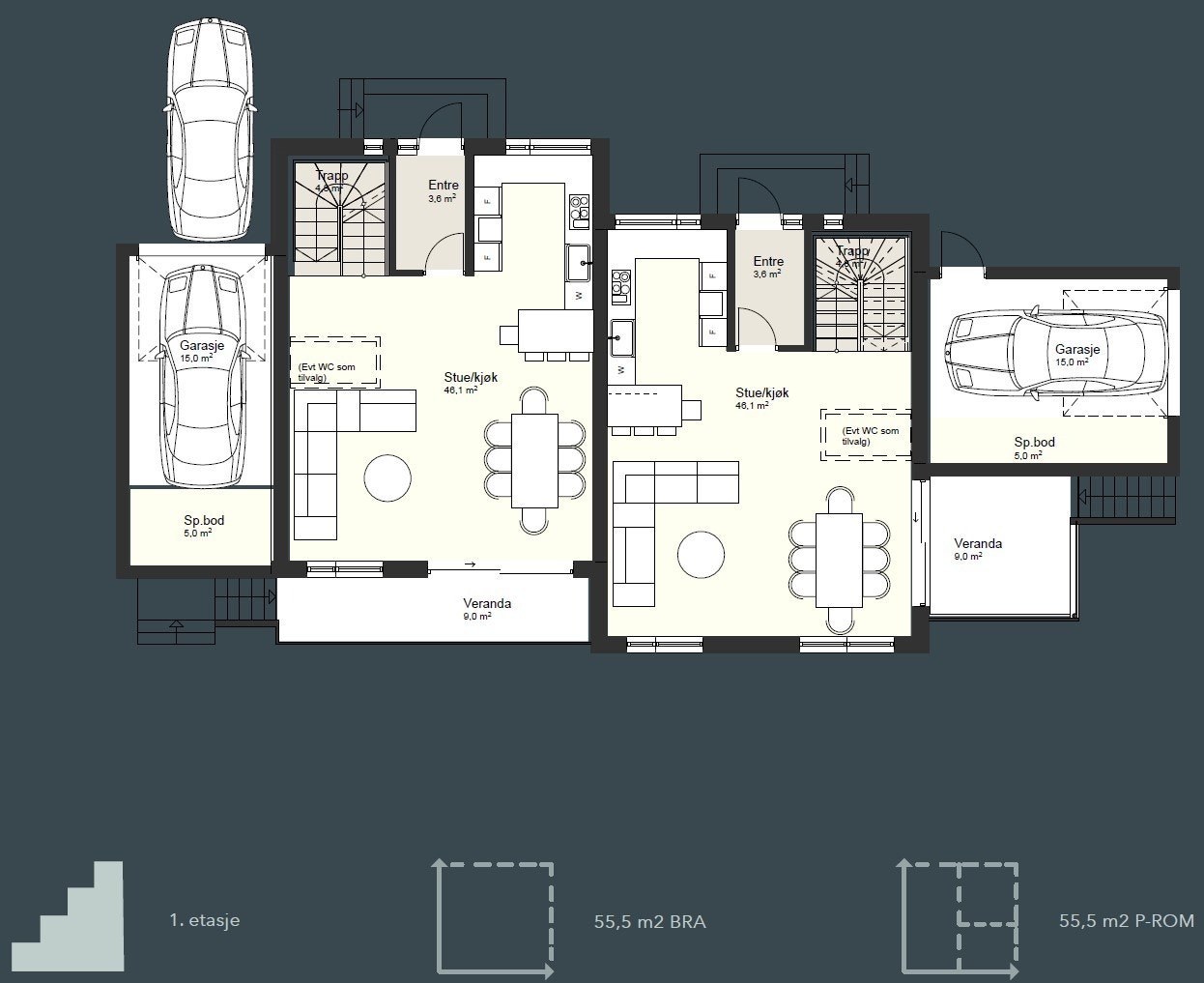 Hus C og D - 1. etasje Galleribilde