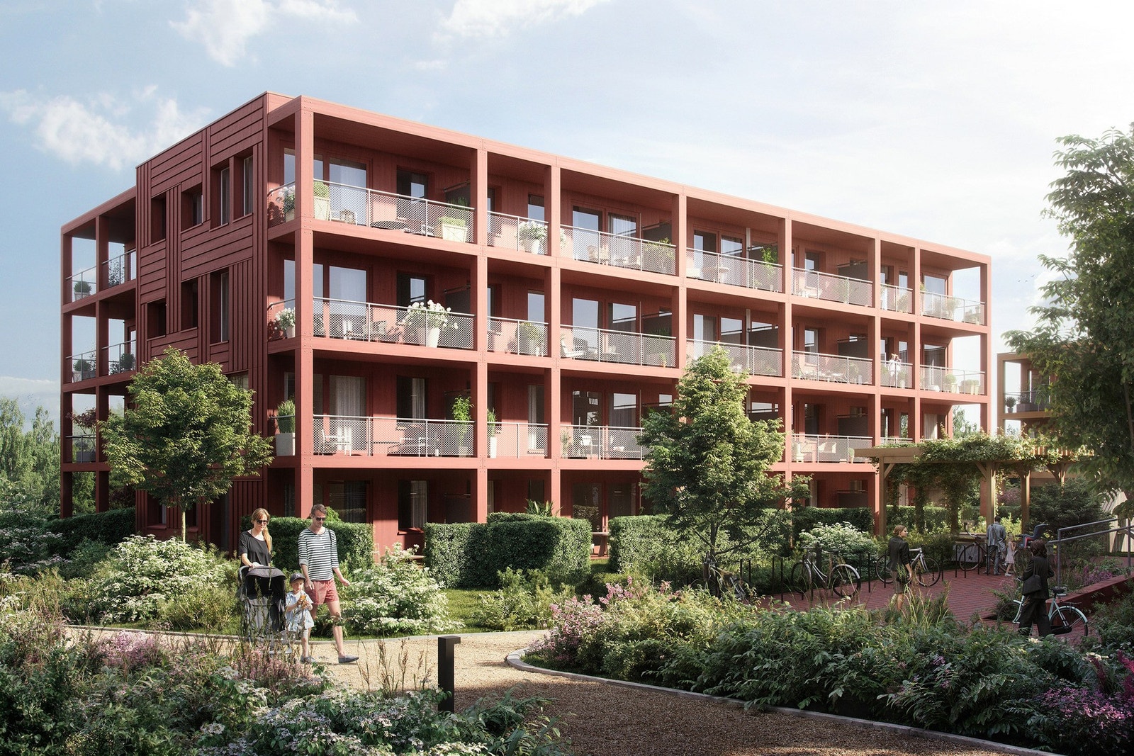 Illustrasjon av hus 3. Galleribilde