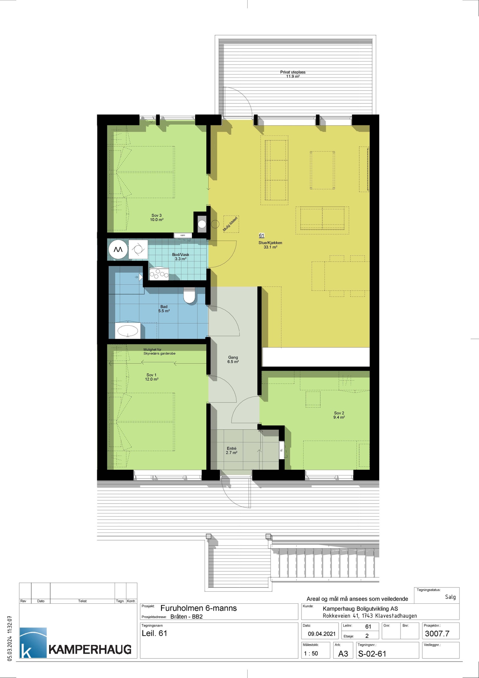 Leilighet 61 - Bygg F Galleribilde