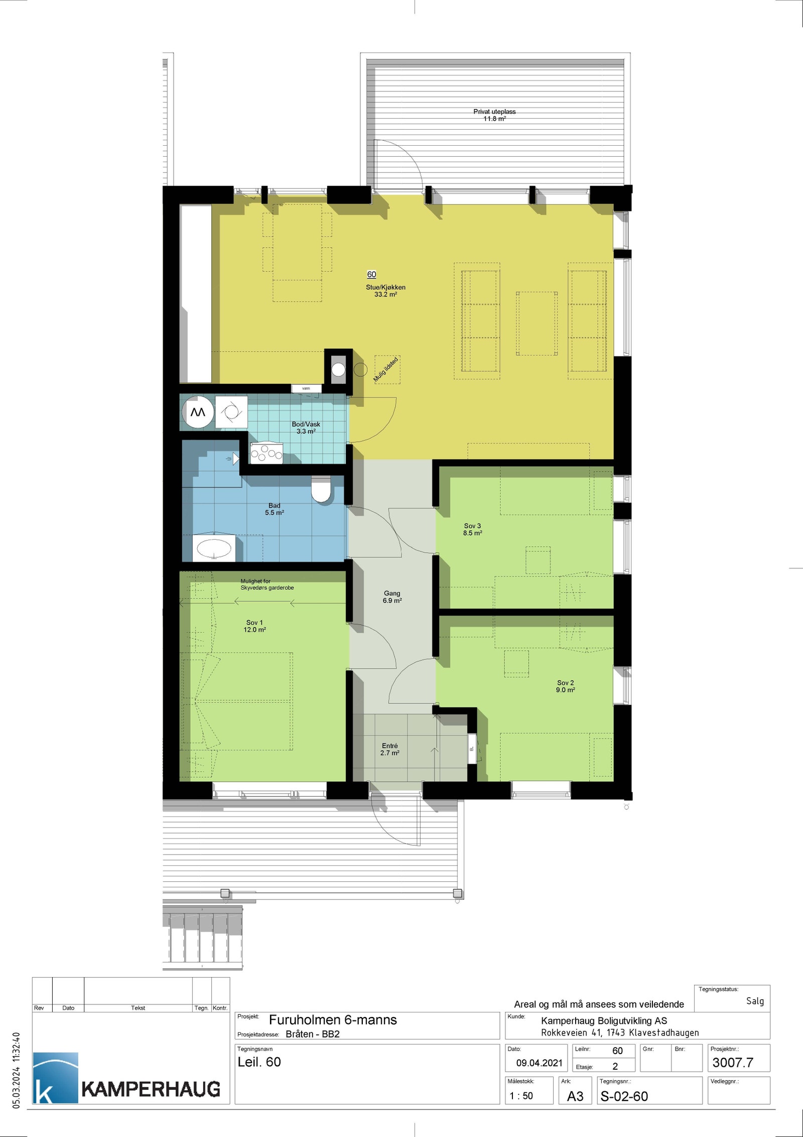 Leilighet 60 - Bygg F Galleribilde