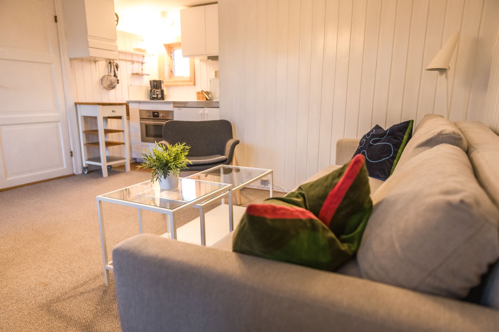 Sovesofa på stue Galleribilde