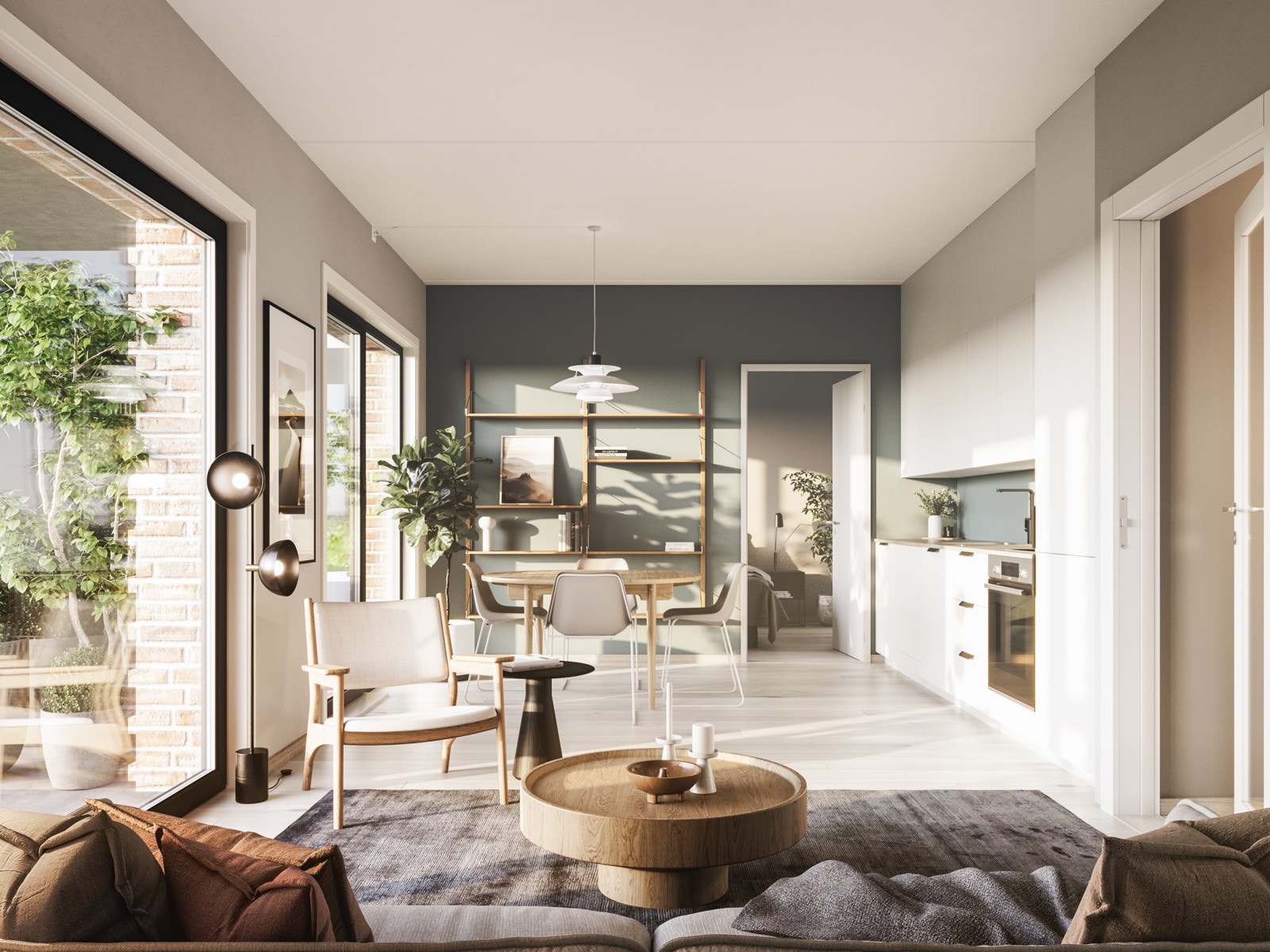 Gode møbleringsmuligheter i alle leiligheter. Galleribilde