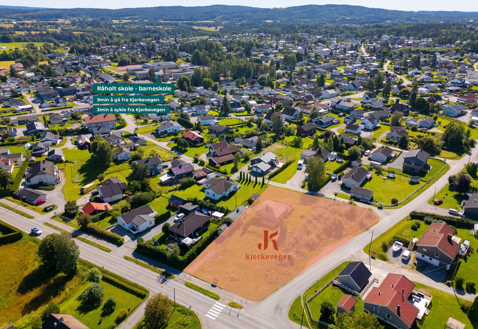 9min å gå til Råholt skole Galleribilde