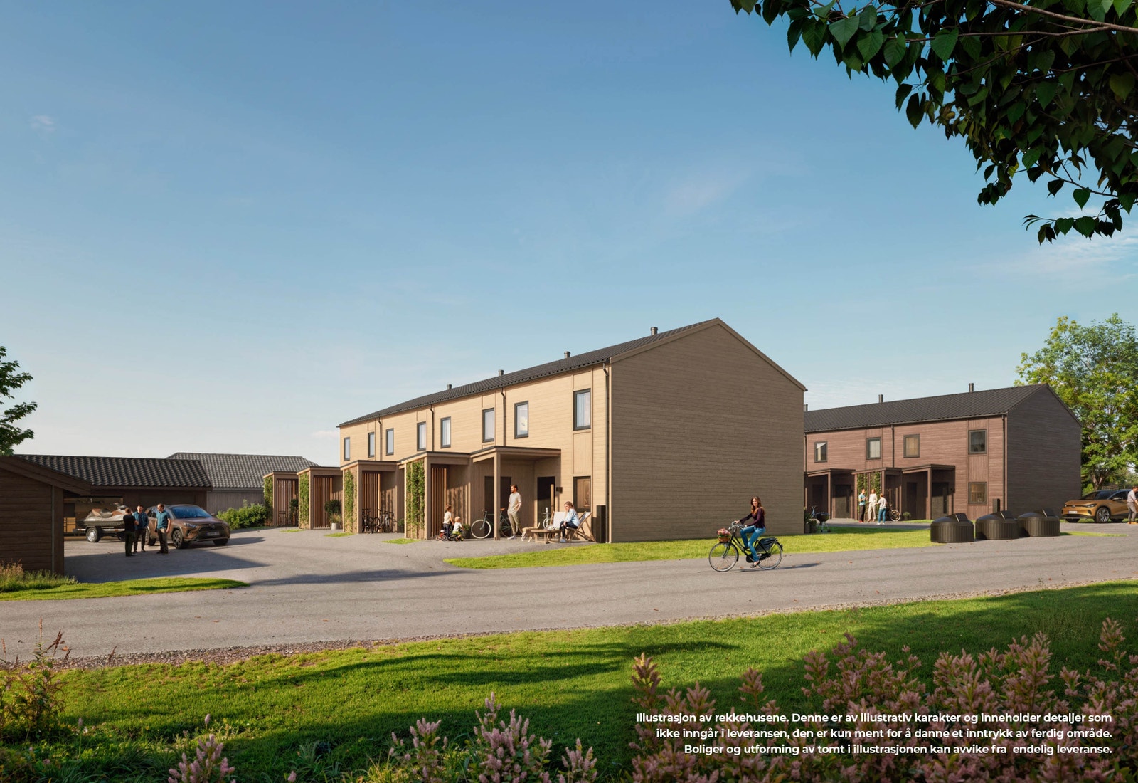 Kjerkevegen - 8 nye rekkehus i gangavstand fra Råholt sentrum Galleribilde