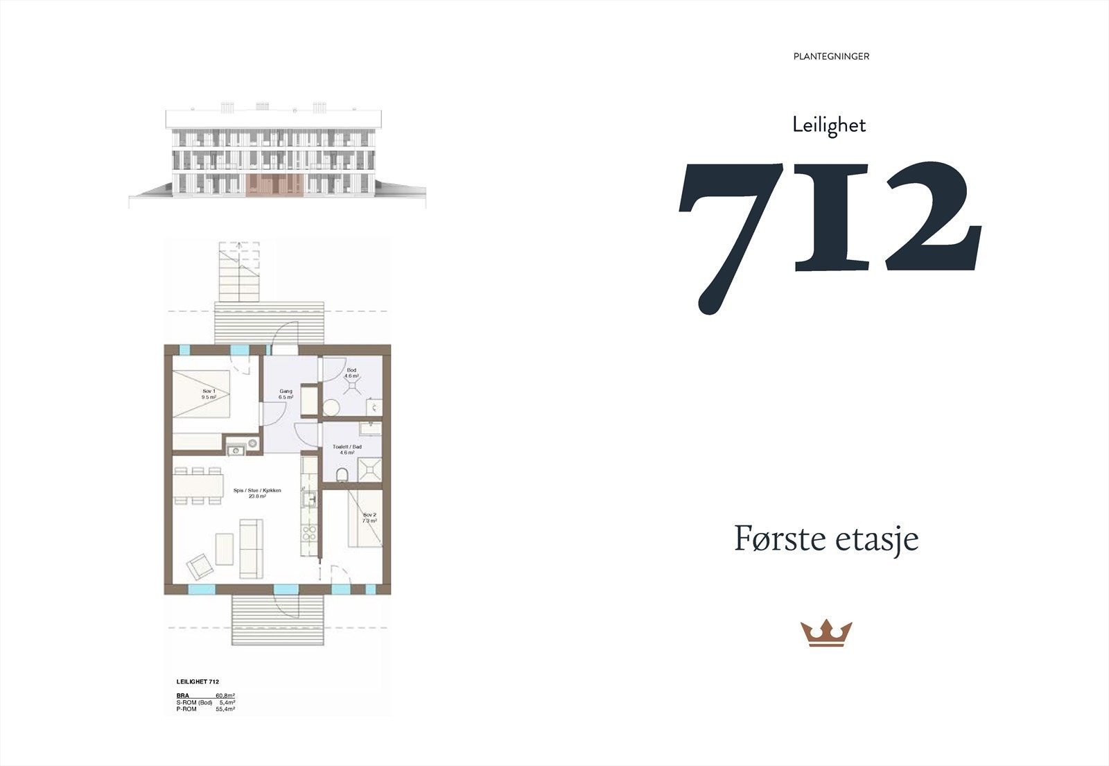 712 plantegning Galleribilde