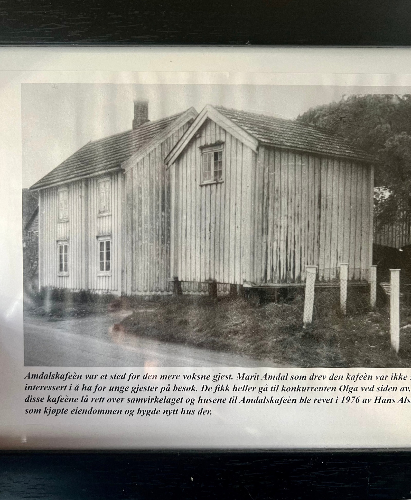 Hytta fra dengang den var en Kafe på Lundamo Galleribilde