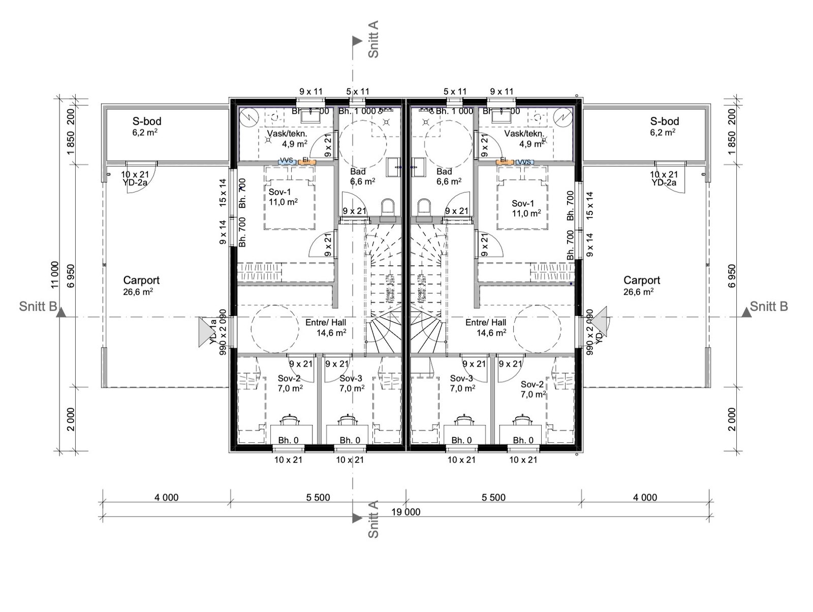 HUS 2 - Planløsning 1.etasje Galleribilde