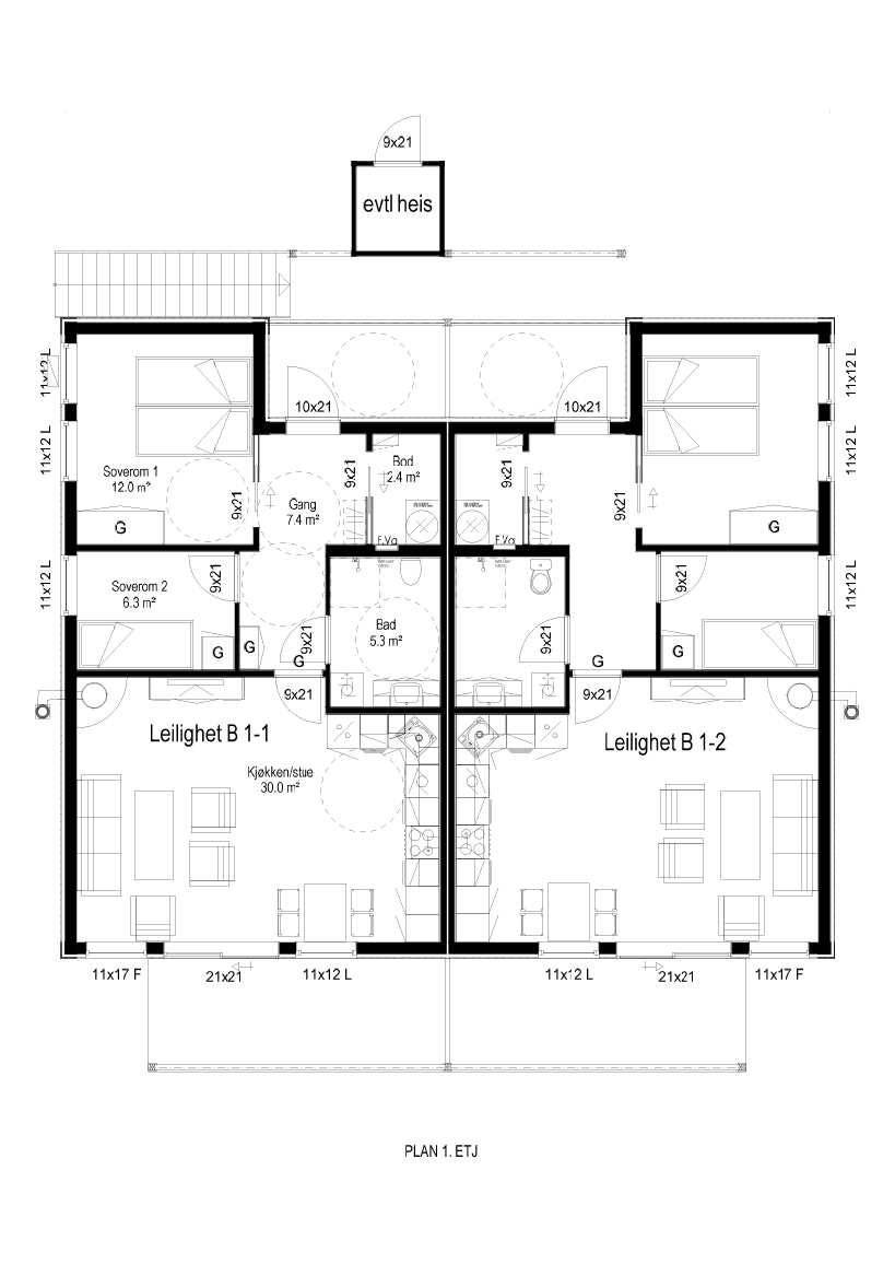 Plan 1.etg Galleribilde
