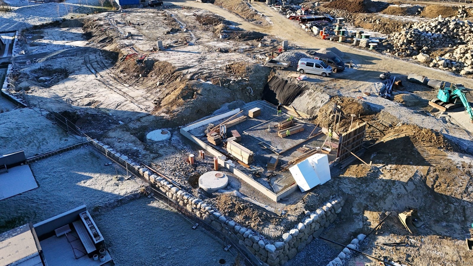 Byggingen er godt i gang. Galleribilde